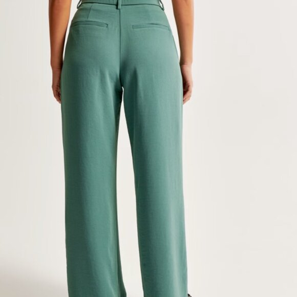 New With Tags- A&F Harper Tailored Premium Crepe Pant - Picture 5 of 7